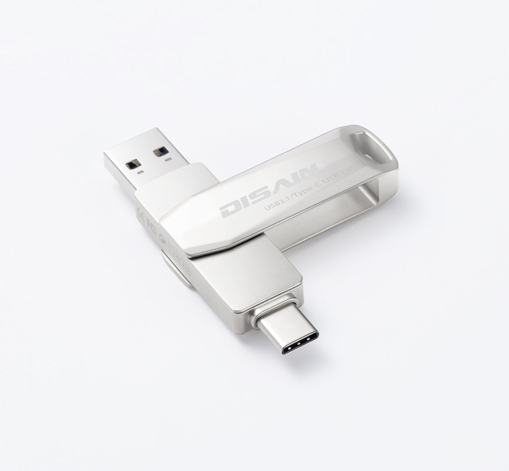 New Type c Metal Rotating USB  Drive Mobile