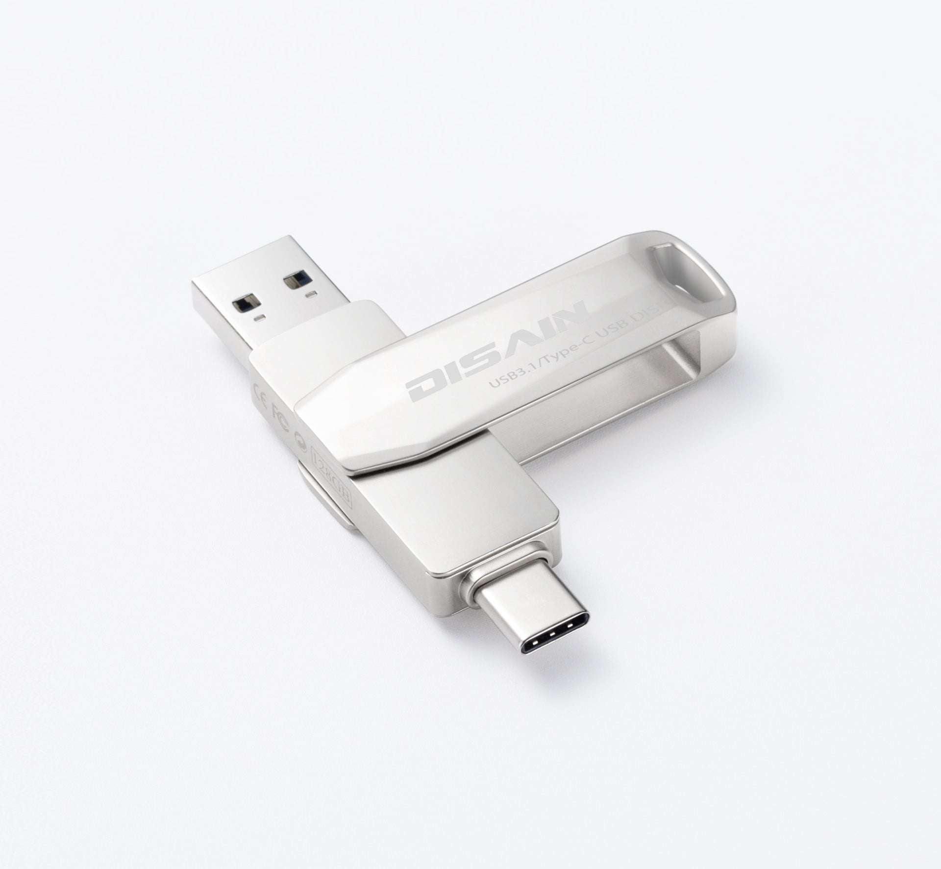 New Type c Metal Rotating USB  Drive Mobile