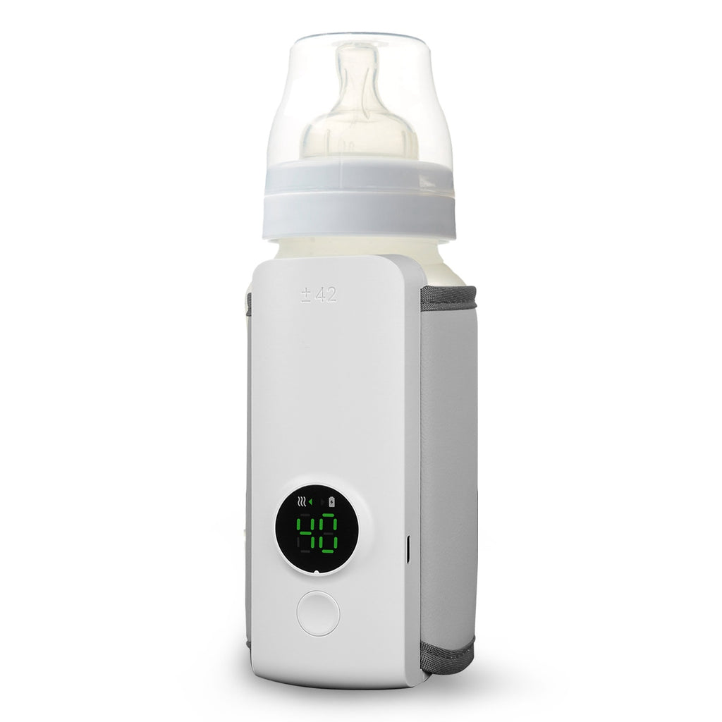 1Pc Portable Bottle Warmer Baby Milk Warmer Milk Formula Warmer For Travel With 6 Heating Level USB Rechargeable Keep Milk Warm For 5 Hours No Bottle Included